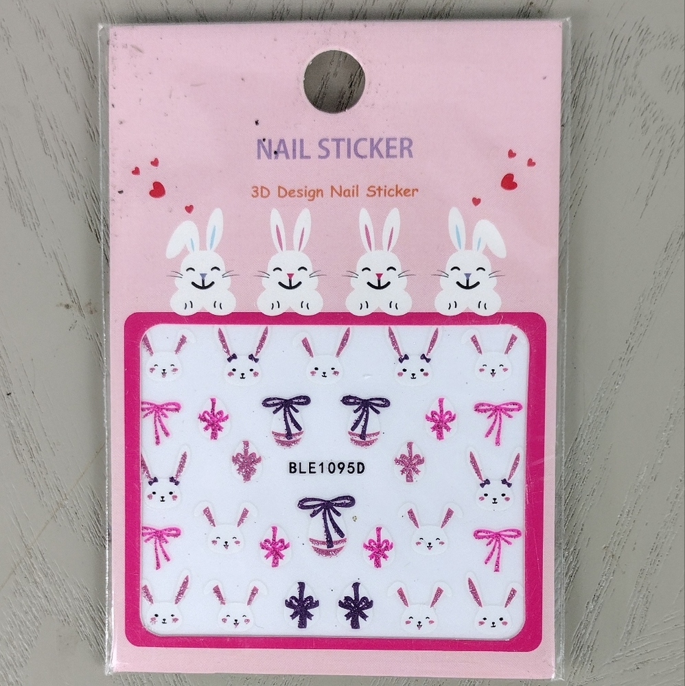 Easter Bunny Rabbit Nail Art